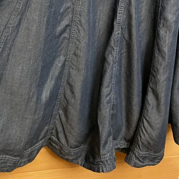 SOFT SURROUNDINGS Dress Womens Medium Sleeveless Chambray Knee-length - Picture 4 of 7